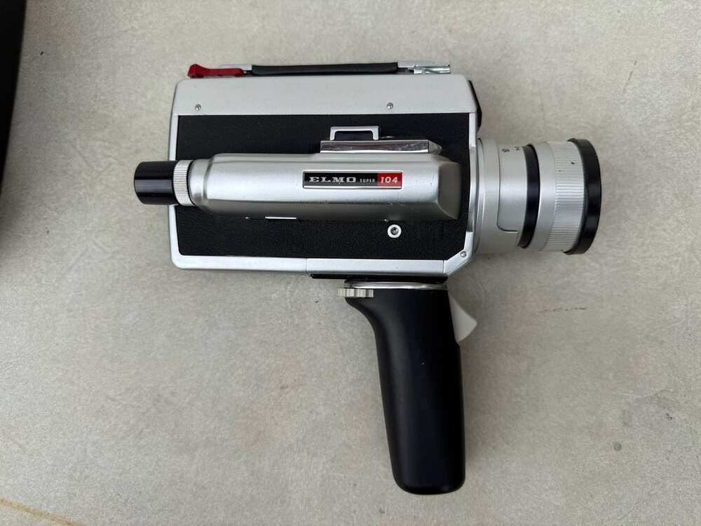 ELMO Vintage Super 8 Movie Camera Hard Carrying Case Black